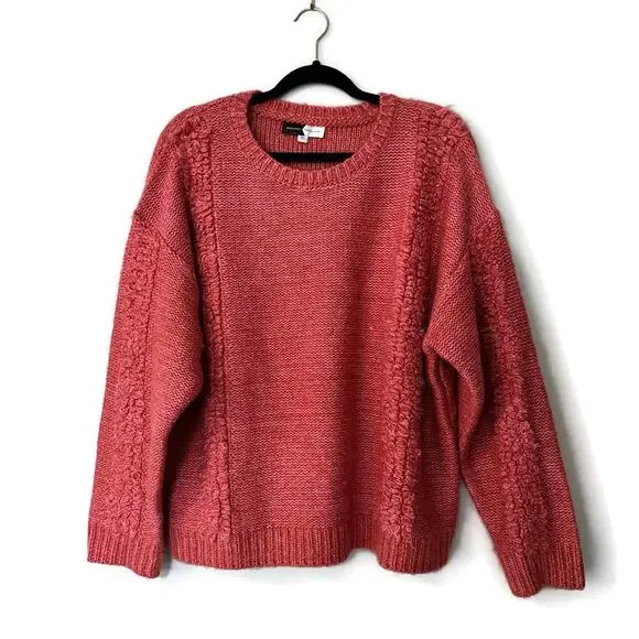 Piper & Scoot, The Memphis Textured Sweater, Rust, XL - Picture 4 of 10